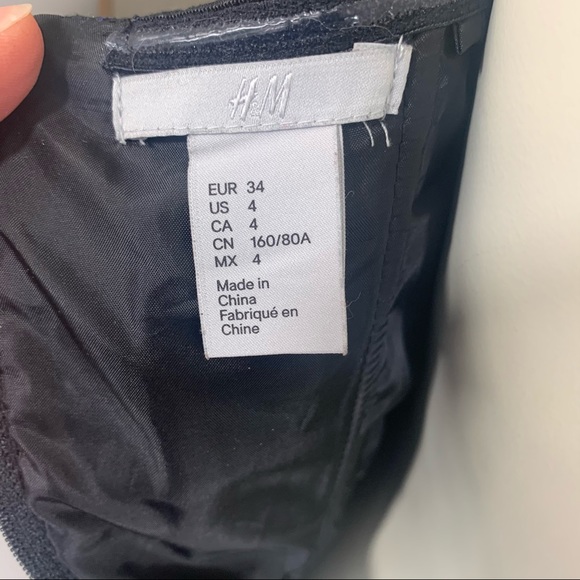 H&M strapless jacquard flare cocktail dress - Picture 10 of 15